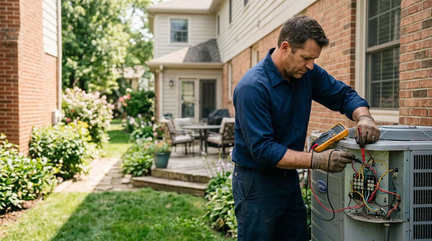 HVAC technician working near Castro Valley, CA